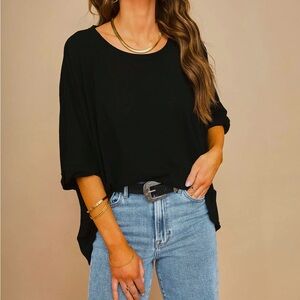 Laney Cotton Blend High-Low Tee - Small